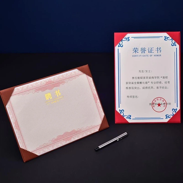 leather grain certificate frame leather grain certificate frame