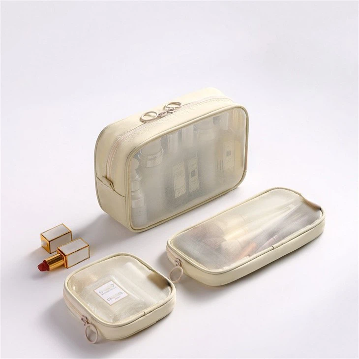 clear toiletry bag