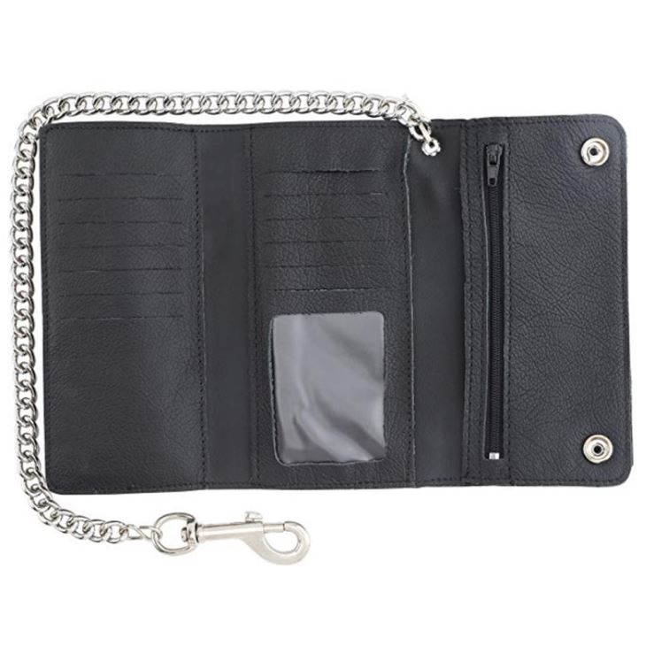 Leather Wallet And Chain