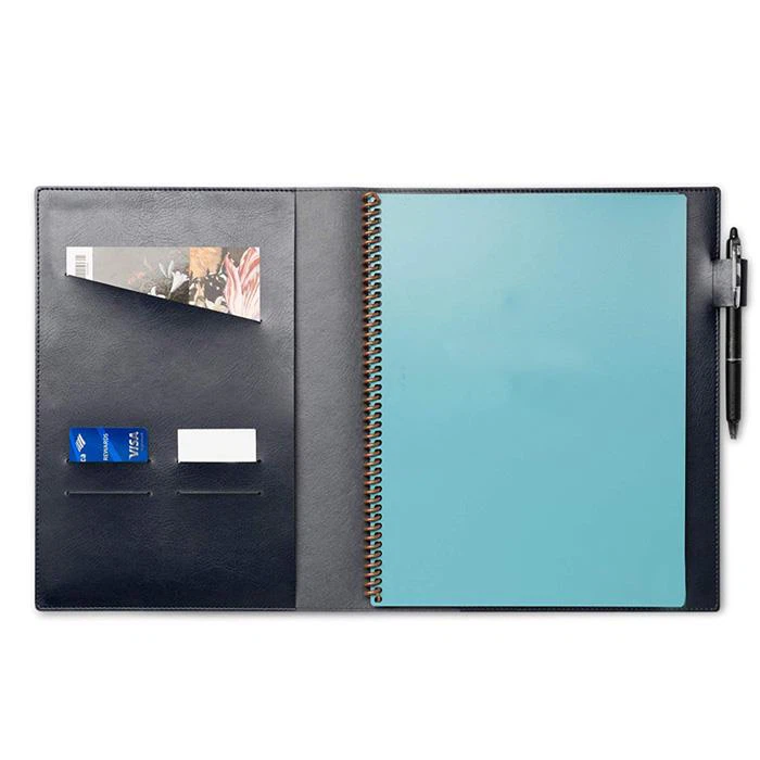 Refillable Leather Folio Cover