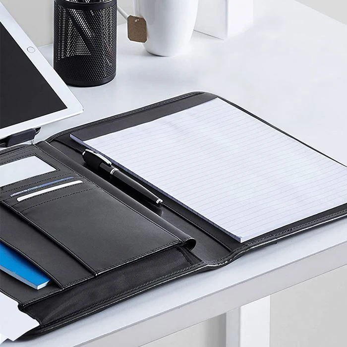 Men Business Leather Padfolio Portfolio
