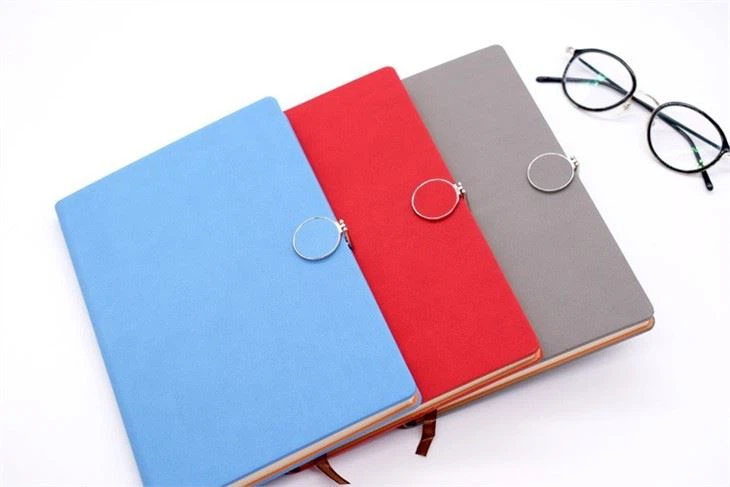 pu leather dotted notebook